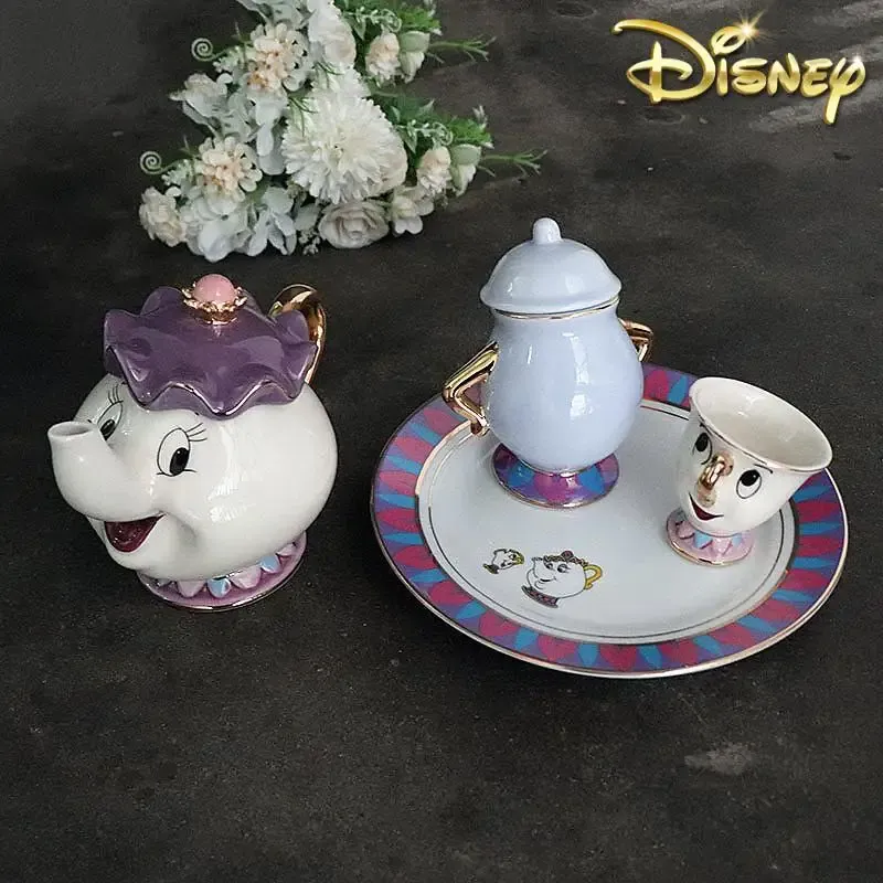 Kitchen Baking Pan Set - ホットティーポット漫画美女と野獣コーヒーポットマグカップミセスポッツチップカップティーカップポットワンティーセットドロップシッピングキュートギフト