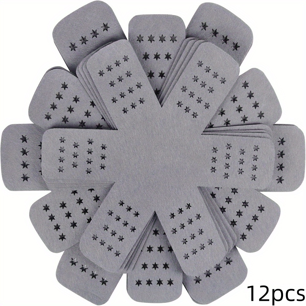 Kitchen Baking Pan Set - 12個入り鍋保護パッドセット、星型デザインでより大きく厚みがあり、3種類の異なるサイズの鍋仕切りパッドでキッチン用品を保護します。
