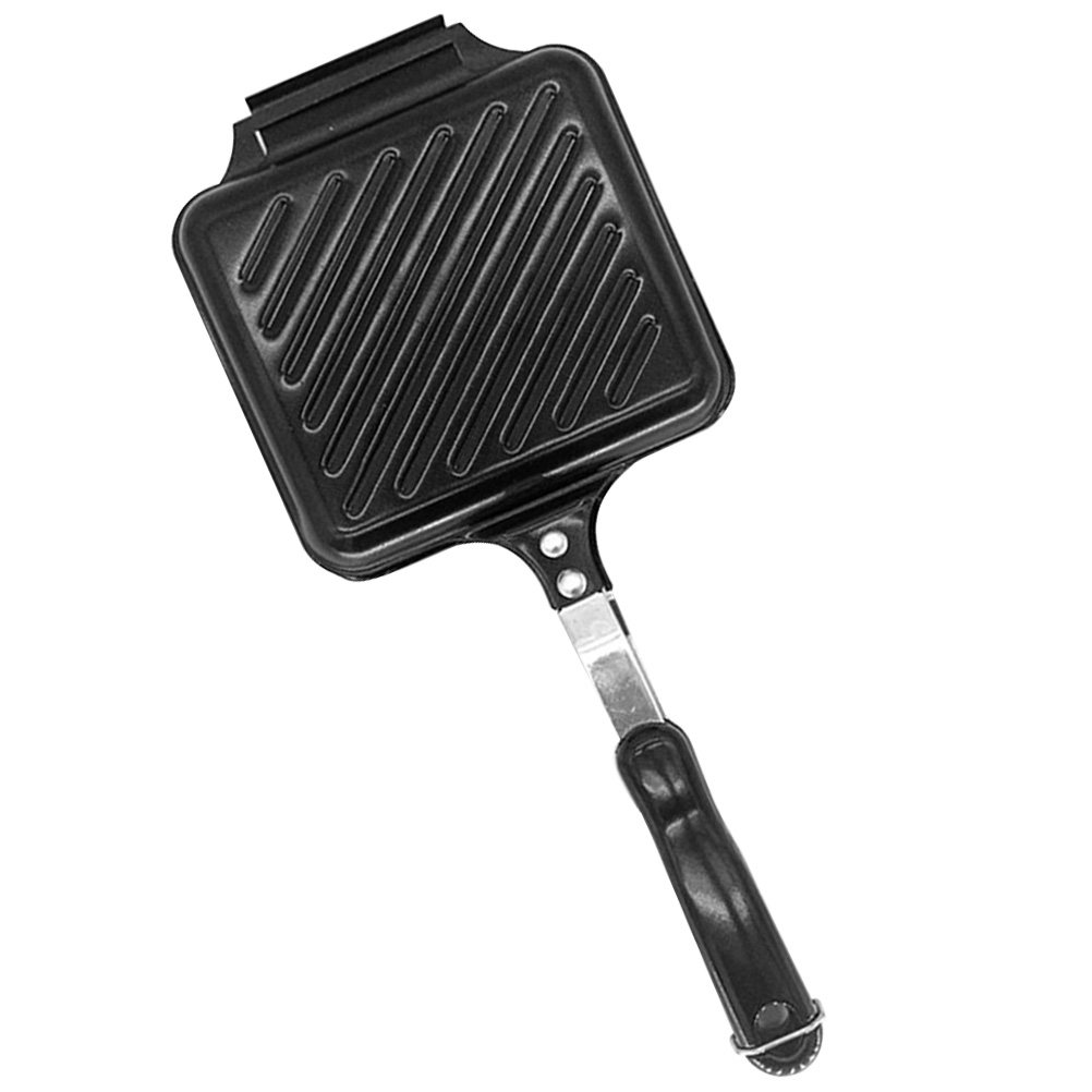 Kitchen Baking Pan - ノンスティック朝食マシン サンドイッチベーキングパン 滑らかな表面 家庭用パンフライパン サンドイッチワッフル用キッチン必需品