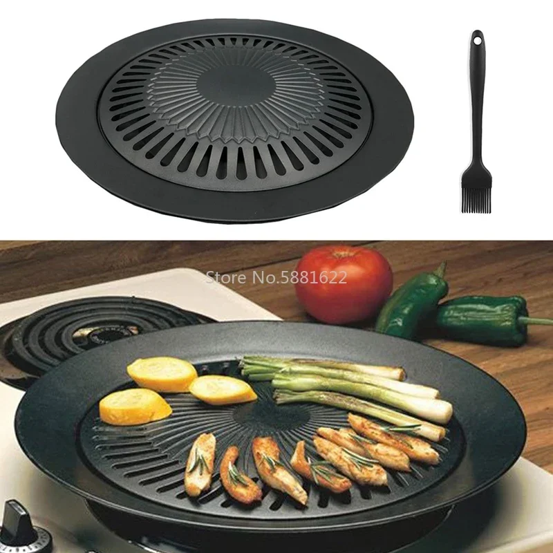韓国製ポータブル屋外無煙BBQグリルパン - 家庭用ガスコン - Kitchen Baking Pan Set のレビューと価格