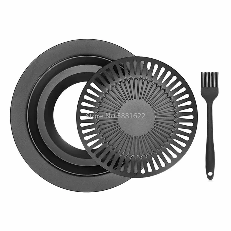 韓国製ポータブル屋外無煙BBQグリルパン - 家庭用ガスコン - Kitchen Baking Pan Set のレビューと価格