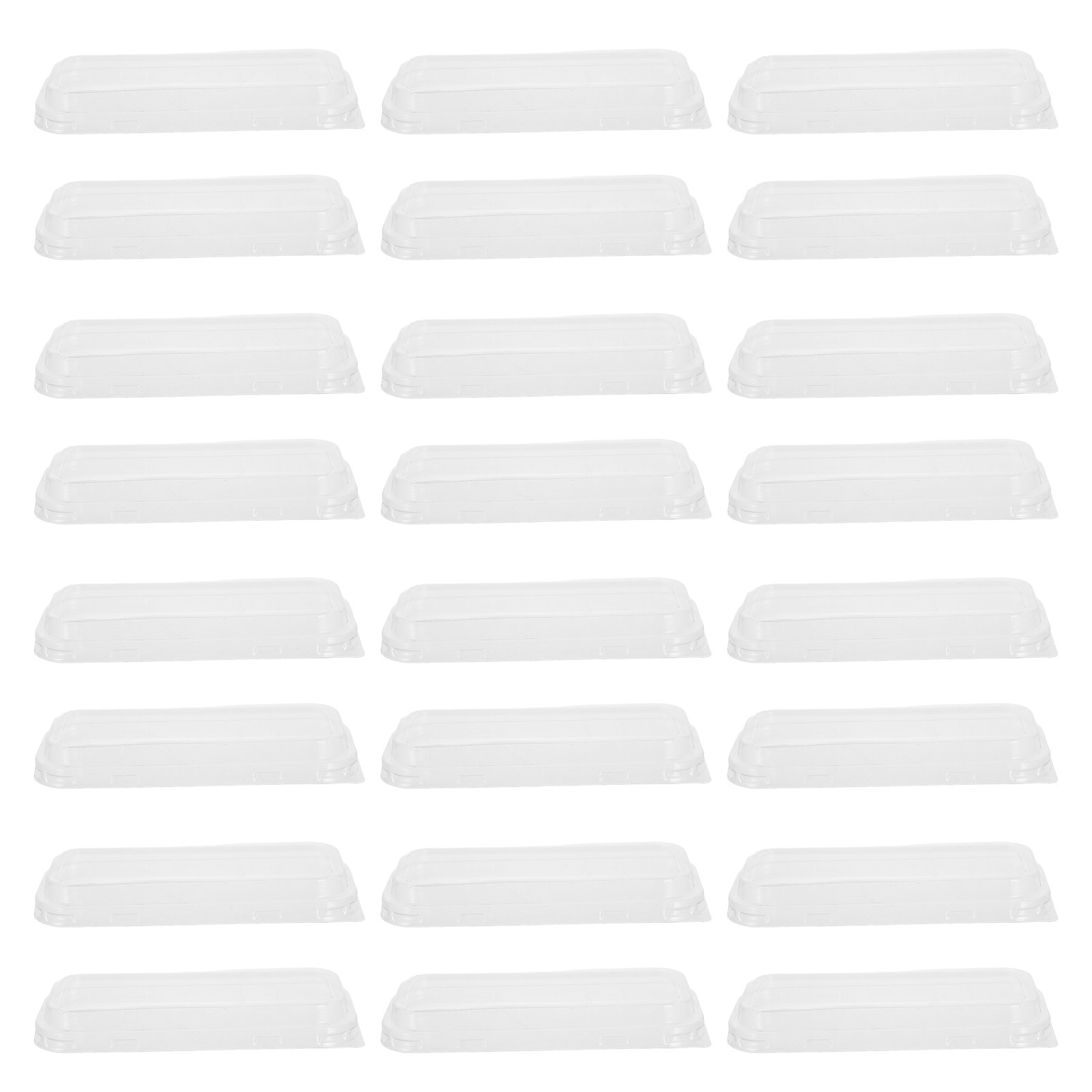 50個入り プラスチック製パン蓋 - 透明な長方形ケーキパン - Kitchen Baking Pan のレビューと価格