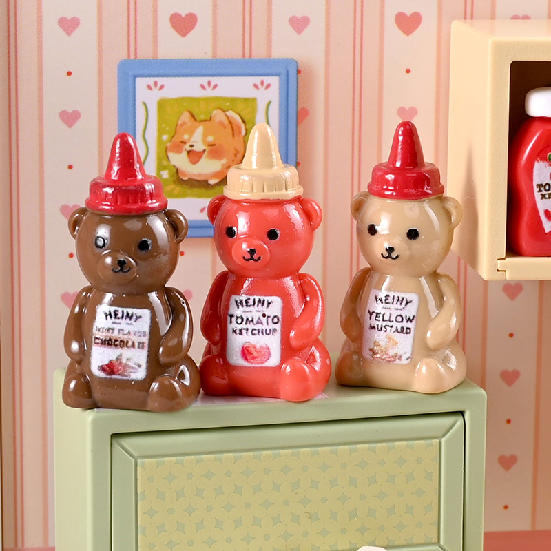 10 個 1/12 ドールハウス模擬リトルベアジャムボトルド - Miniature Baking Kitchen のレビューと価格