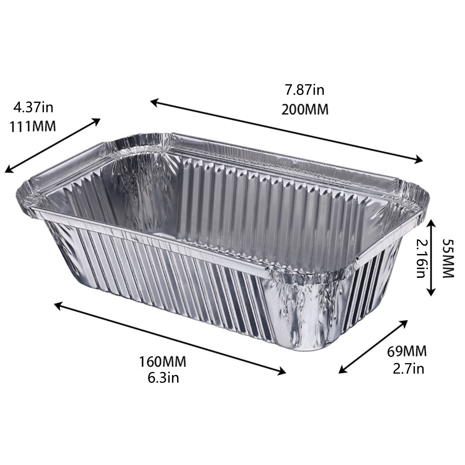 20個入り 大型 深型 使い捨て アルミホイルトレイ ベーキ - Kitchen Baking Pan Set のレビューと価格