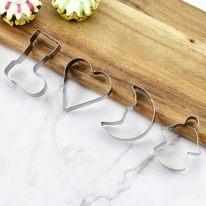 10個入りステンレス製クリスマス用クッキーカッターセット、ク - Cookie Cutter Set のレビューと価格