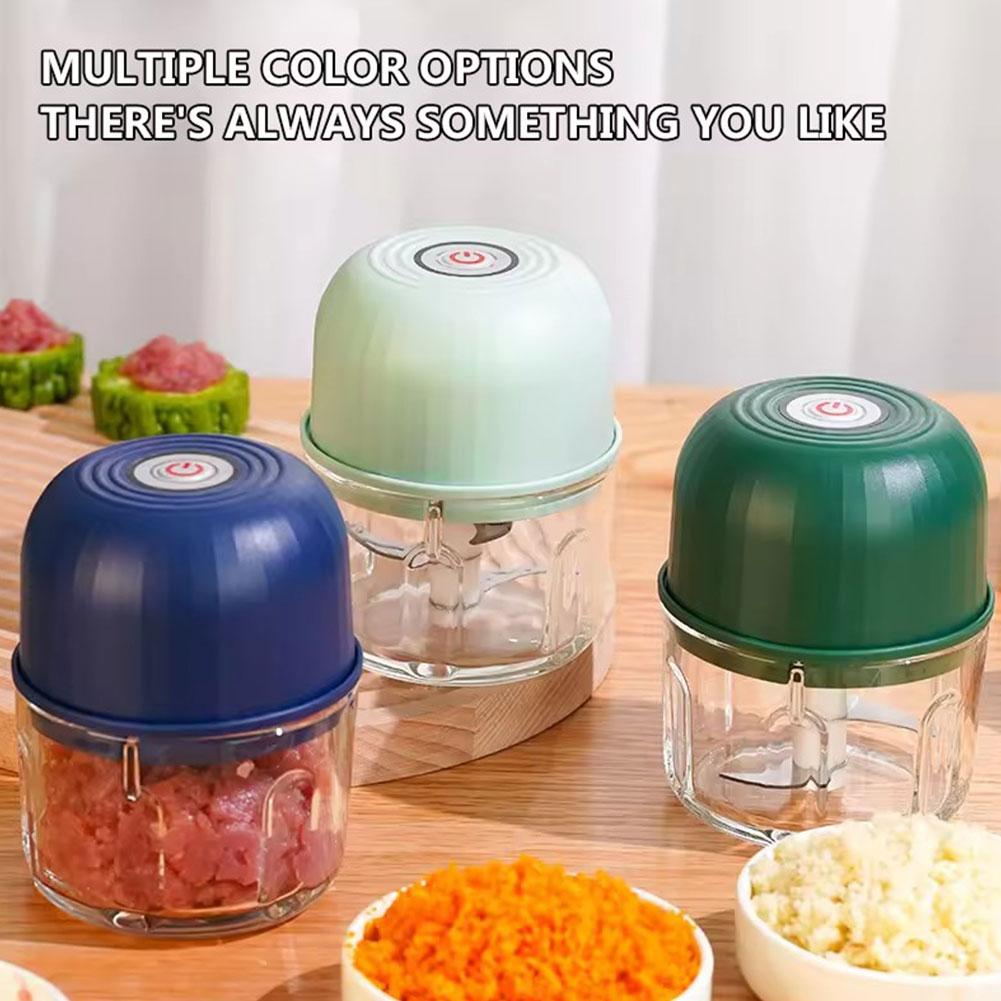ミニ電動ガーリックチョッパー ポータブルUSB充電式フードプ - Miniature Baking Kitchen のレビューと価格