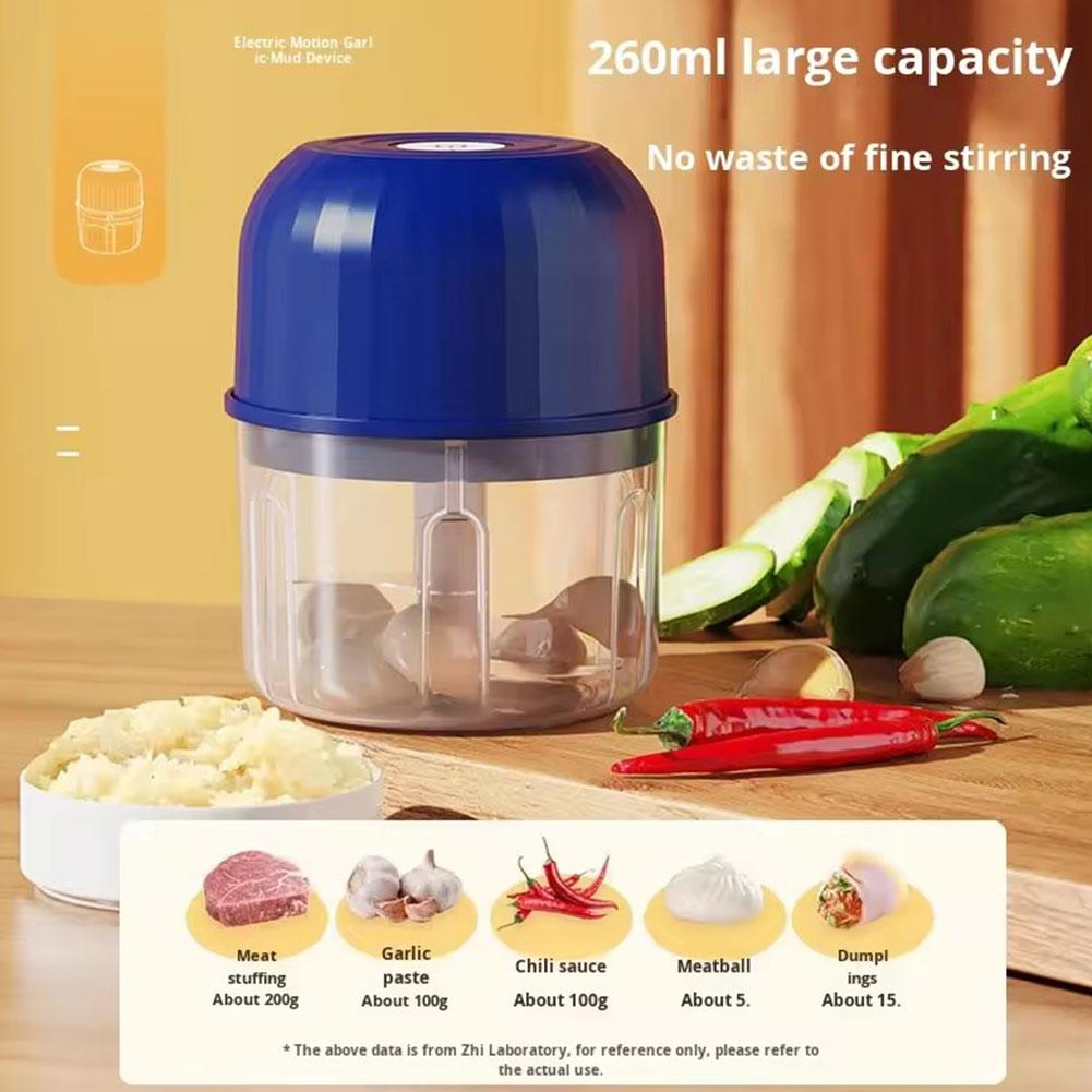 ミニ電動ガーリックチョッパー ポータブルUSB充電式フードプ - Miniature Baking Kitchen のレビューと価格