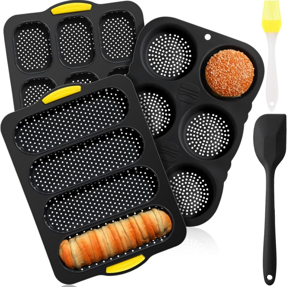 プレミアムシリコン製ベーキングモールドセット ノンスティック - Kitchen Baking Pan Set のレビューと価格
