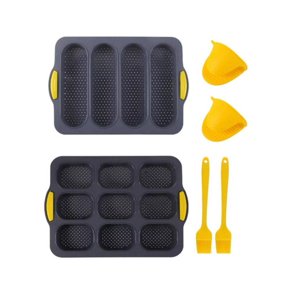 プレミアムシリコン製ベーキングモールドセット ノンスティック - Kitchen Baking Pan Set のレビューと価格