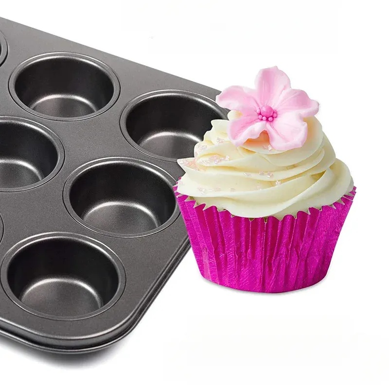 金箔カップケーキライナー100枚セット、多機能ケーキカップキ - Kitchen Baking Set のレビューと価格