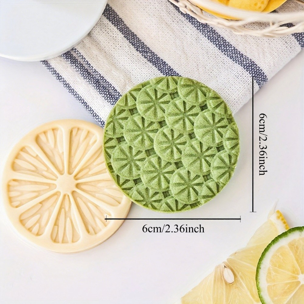 3個入りレモン型丸模様クッキーカッターエンボッサーセット、花 - Cookie Cutter Set のレビューと価格