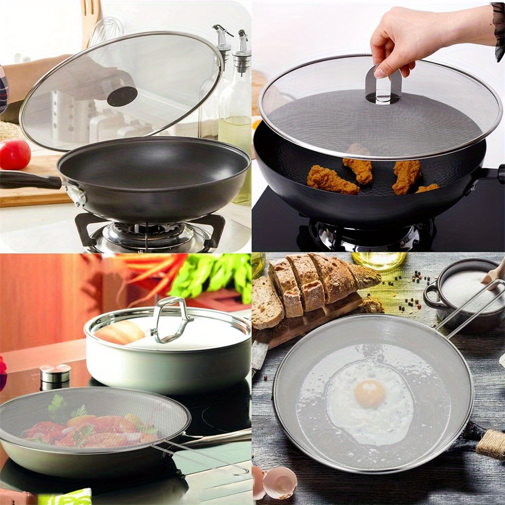 3 ピース/パック スプラッター スクリーン 調理用 ステン - Kitchen Baking Pan Set のレビューと価格