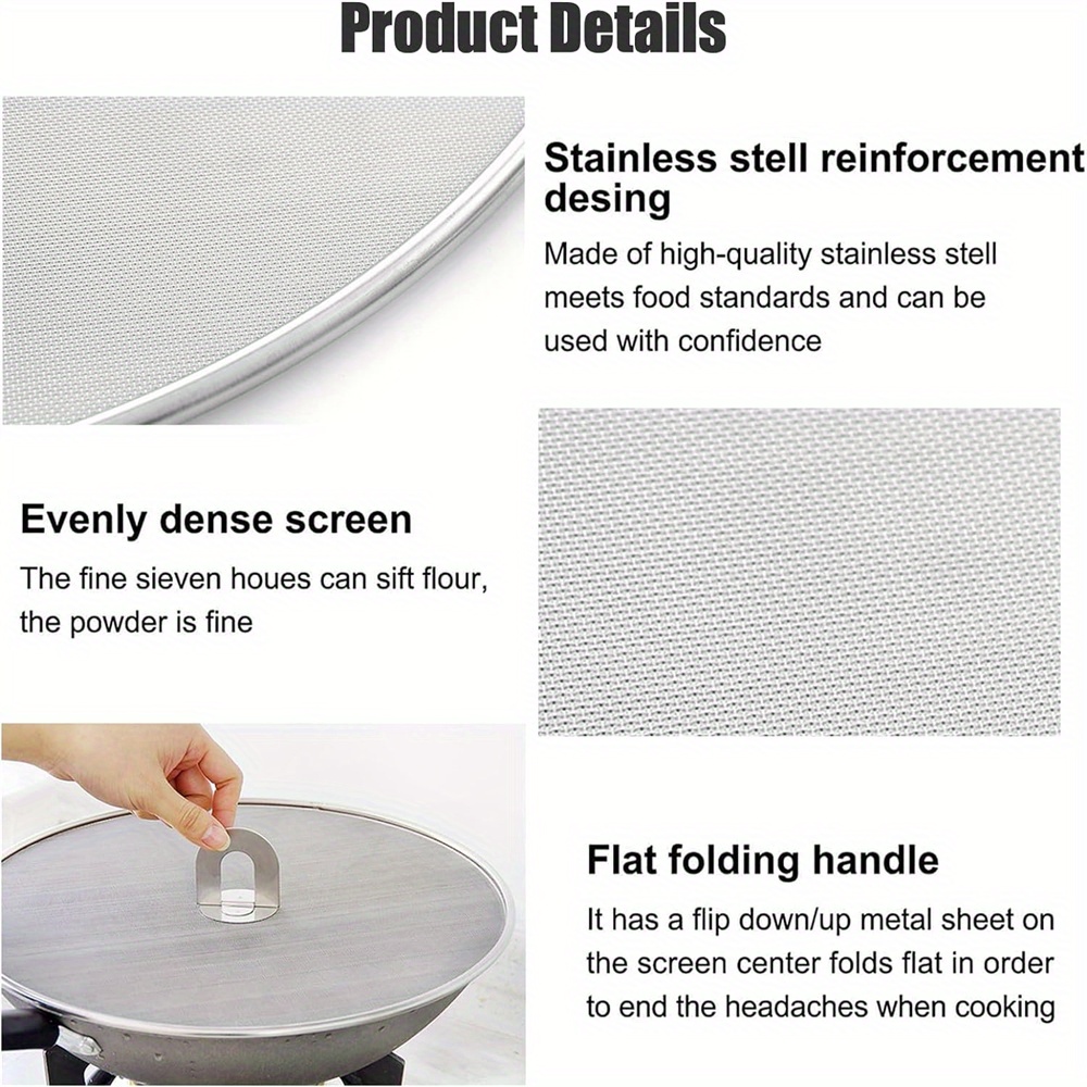 3 ピース/パック スプラッター スクリーン 調理用 ステン - Kitchen Baking Pan Set のレビューと価格