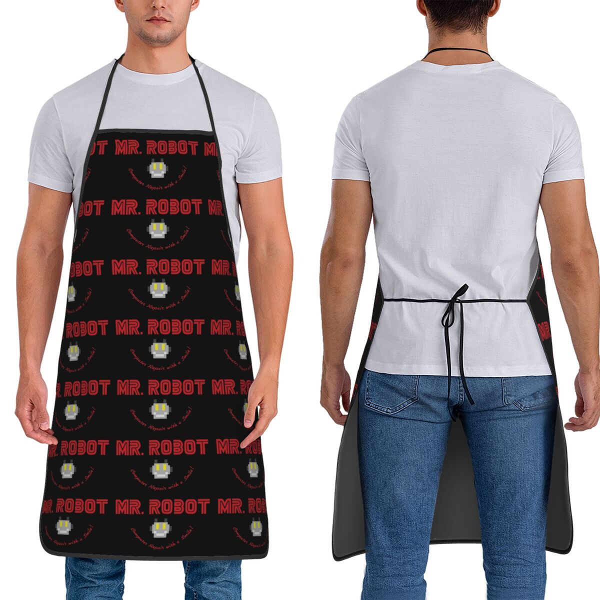Mr Robot ロゴ F ソサエティ ハッカーエプロン シ - Kitchen Robot Baking のレビューと価格